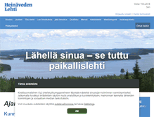 Tablet Screenshot of heinavedenlehti.fi